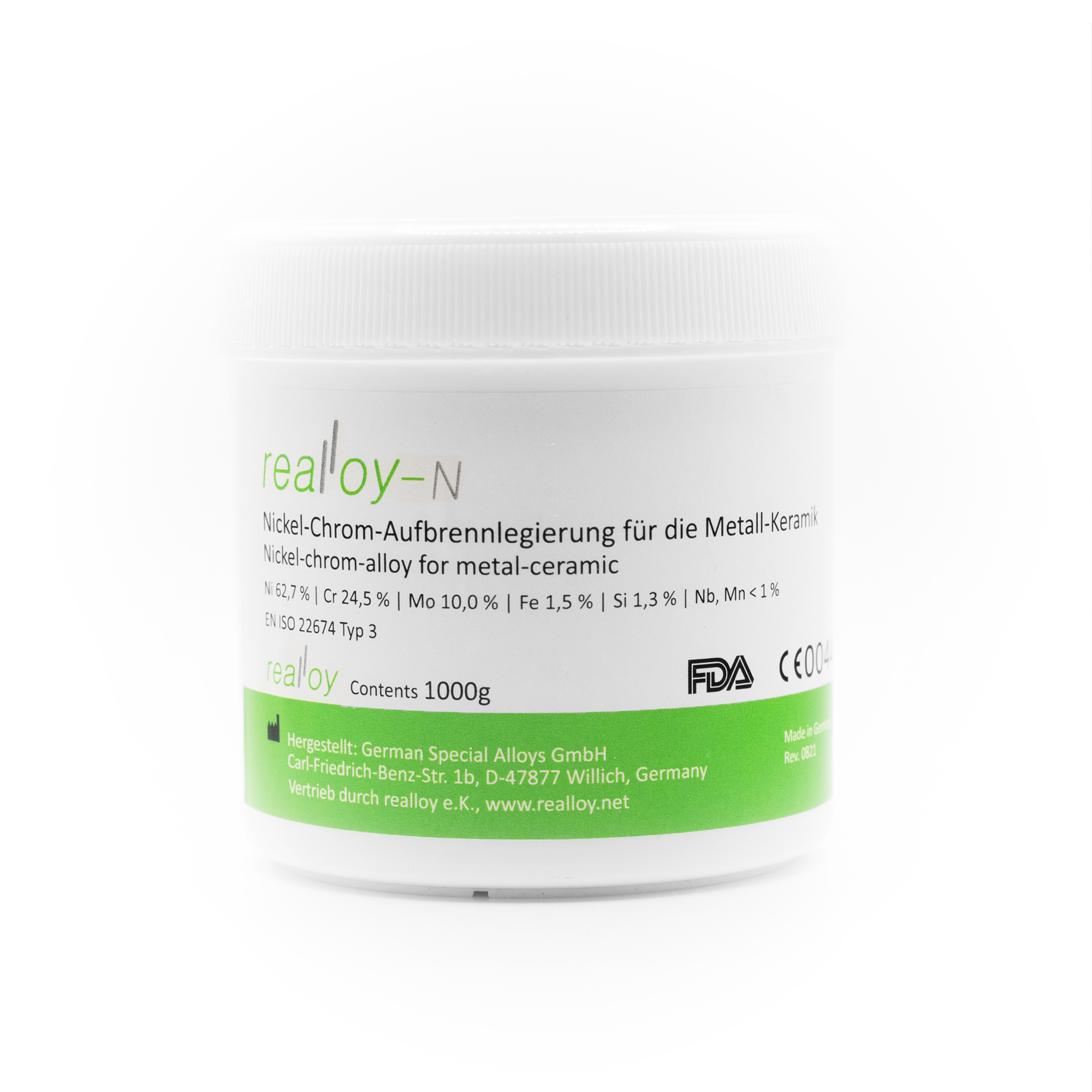 realloy Aufbrennlegierungen